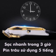 Tông đơ cắt tóc không dây chuyên nghiệp Kemei KM-1986 pin trâu màn hình hiển thị LCD dùng cắt tóc, cạo trắng tattoo,..