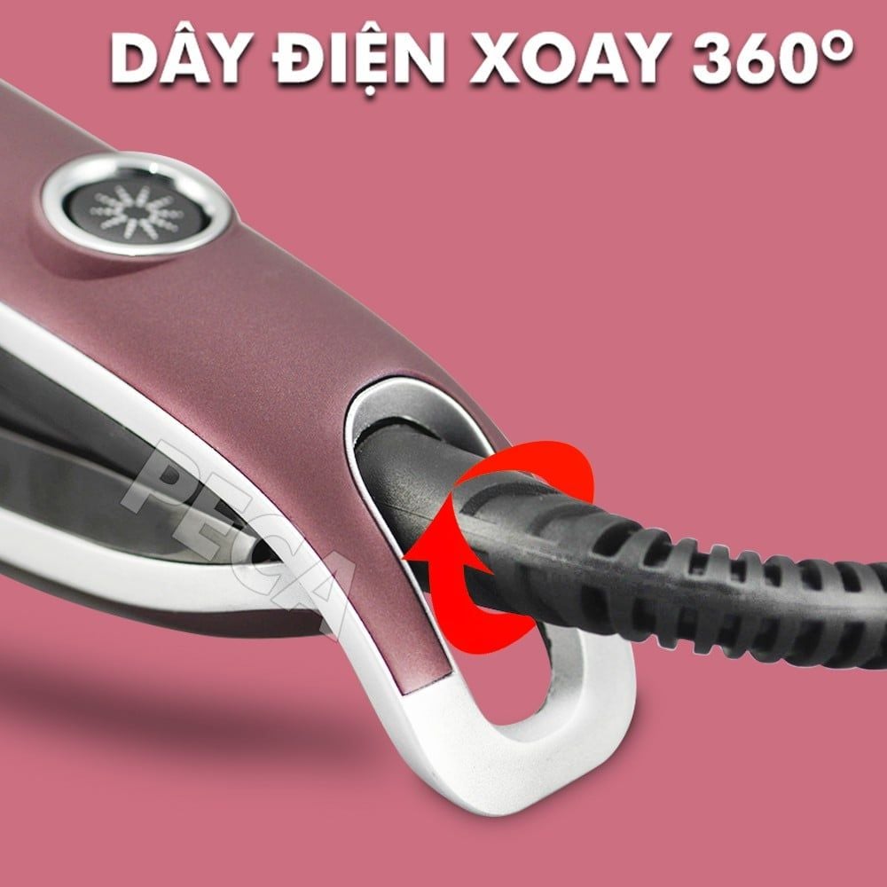 Máy duỗi tóc KEMEI KM-2203 điều chỉnh 4 mức nhiệt độ thông minh phù hợp với mọi loại tóc