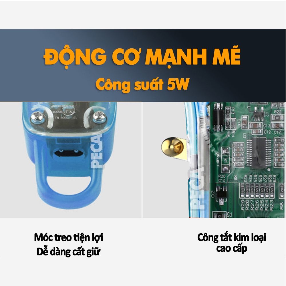 Tông đơ cắt tóc chuyên nghiệp KEMEI KM-2709PG màn hình LCD hiển thị thông minh pin trâu 3h sạc nhanh