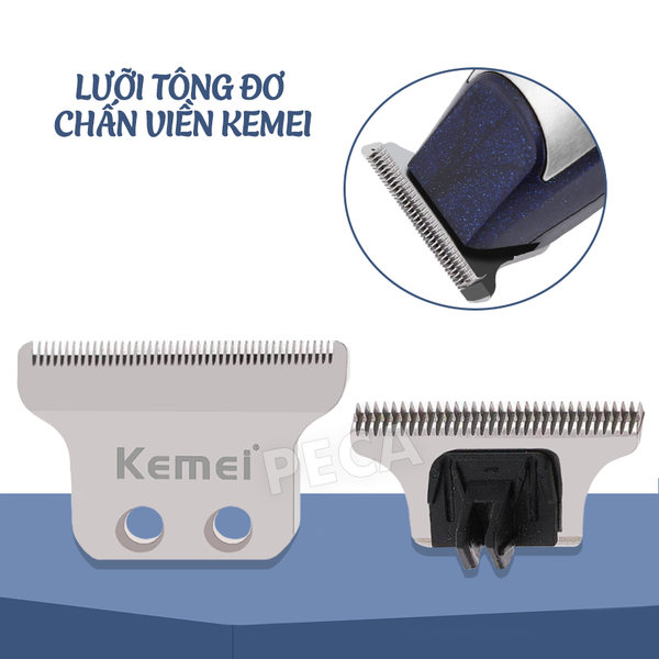 Bộ lưỡi tông đơ bằng thép không gỉ chuyên dụng thay thế nhiều loại tông đơ chuyên nghiệp của Kemei như KM-5021,KM-1949,KM-1948...