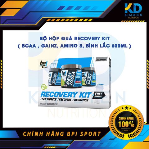  Bộ hộp quà Recovery Kit ( Bcaa , Gainz, Amino 3, bình lắc 600ml ) 