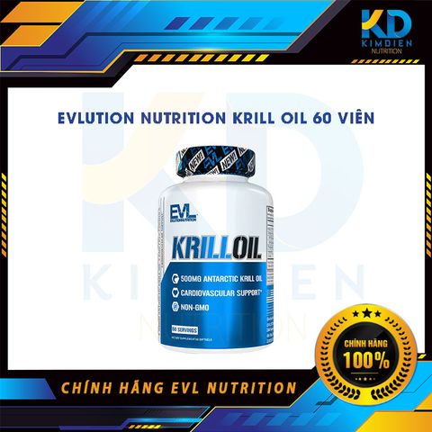  EVLUTION NUTRITION KRILL OIL 60 VIÊN 