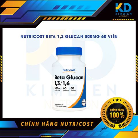  NUTRICOST BETA 1,3 GLUCAN 500MG 60 VIÊN 