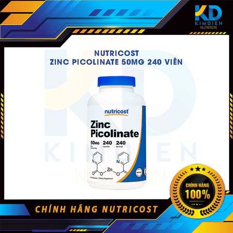  NUTRICOST ZINC PICOLINATE 50MG 240 VIÊN 