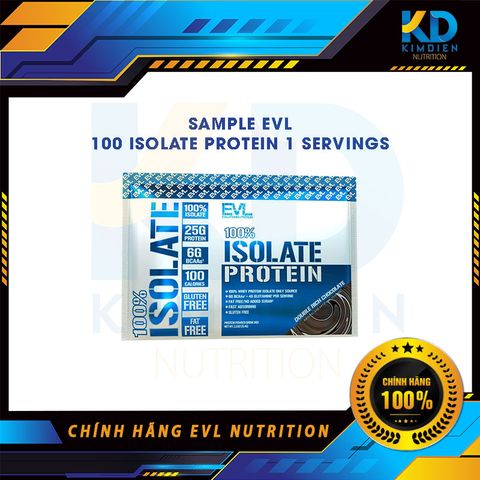  SAMPLE EVL 100 ISOLATE PROTEIN 1 SERVINGS 
