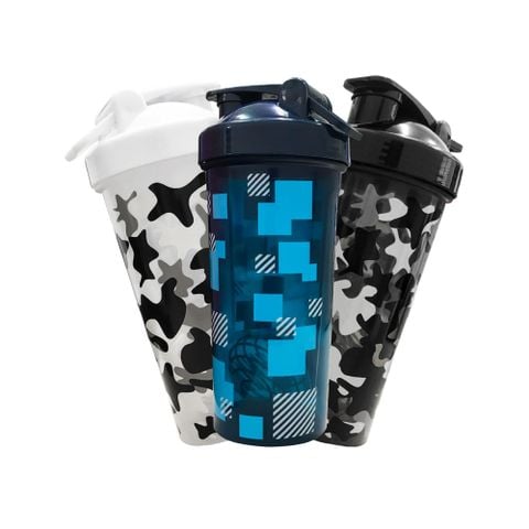  BpiSport - Shaker camo, nhựa 600ml 