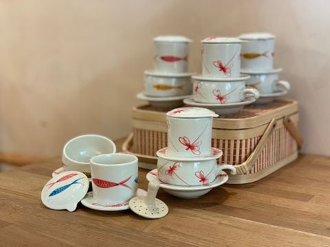  Ceramic Phin • Phin gốm sứ • from Bát Tràng 