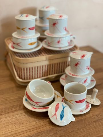  Ceramic Phin • Phin gốm sứ • from Bát Tràng 