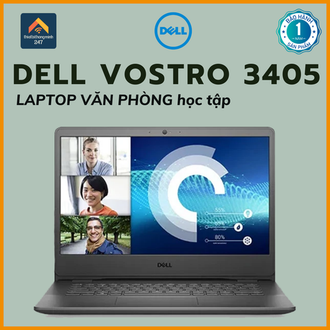 Laptop văn phòng Dell Vostro 3405 R5 3500U/8GB/512GB/14