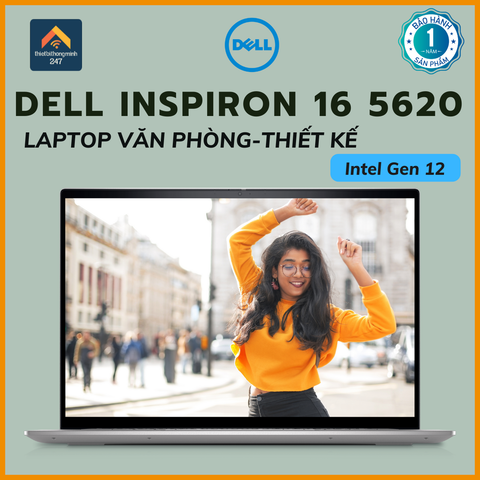 Laptop văn phòng Dell Inspiron 16 5620 i5 1240P/16GB/512GB/2GB MX570/16