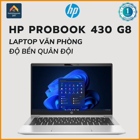 Laptop donah nghiệp HP ProBook 430 G8 i3 1115G4/4GB/256GB/13.3