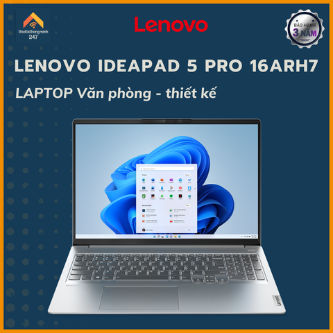 Laptop văn phòng Lenovo Ideapad 5 Pro 16ARH7 R5 6600HS/16GB/512GB/4GB RTX3050/16