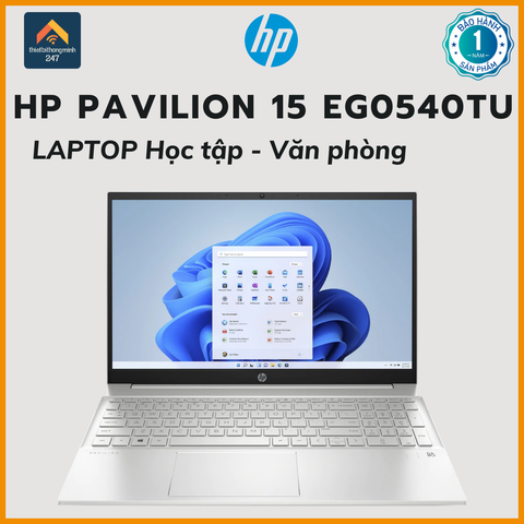 Laptop văn phòng HP Pavilion 15 eg0540TU i5 1135G7/8GB/256GB/15.6