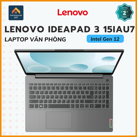 Laptop văn phòng Lenovo Ideapad 3 15IAU7 i3 1215U/8GB/512GB/15.6