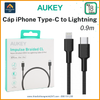 Cáp sạc iPhone Aukey CB-CL3 Type C to Lightning (chứng nhận Apple MFi) 0.9m Đen