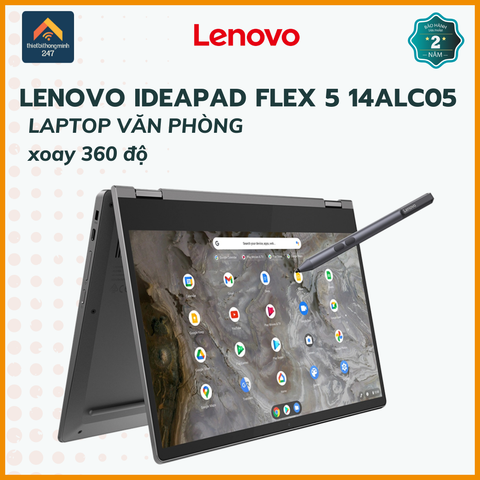 Laptop văn phòng 2 in 1 Lenovo IdeaPad Flex 5 14ALC05 R5 5500U/8GB/512GB/14