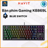 Bàn phím Cơ Gaming có dây HAVIT GAMENOTE KB869L LED RGB Tenkeyless 87 phím