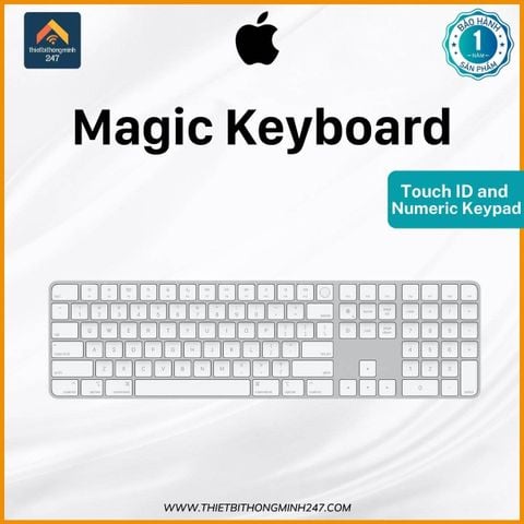 Bàn phím Apple Magic Keyboard with Touch ID and Numeric Keypad