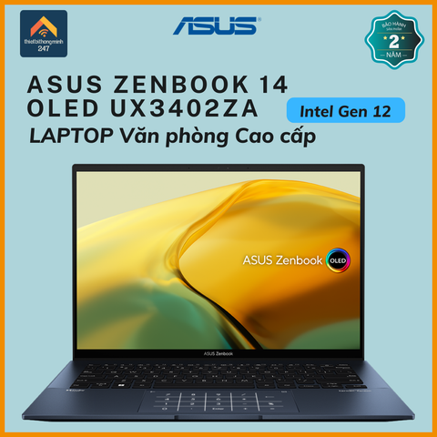 Laptop Văn Phòng Asus ZenBook UX3402ZA i5 1240P/8GB/512GB/14