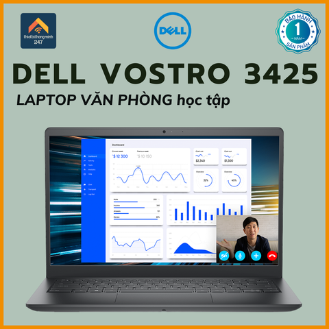 Laptop văn phòng Dell Vostro 3425 R3 5425U/4GB/256GB/14