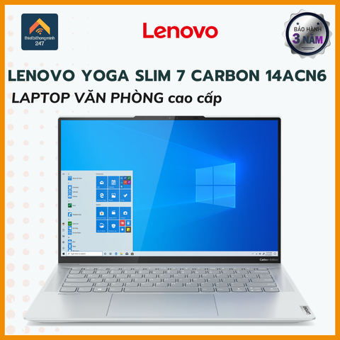 Laptop cao cấp Lenovo Yoga Slim 7 Carbon 14ACN6 R7 5800U/16GB/1TB SSD/2GB MX450/14