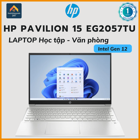 Laptop văn phòng HP Pavilion 15 eg2057TU i5 1240P/8GB/512GB/15.6