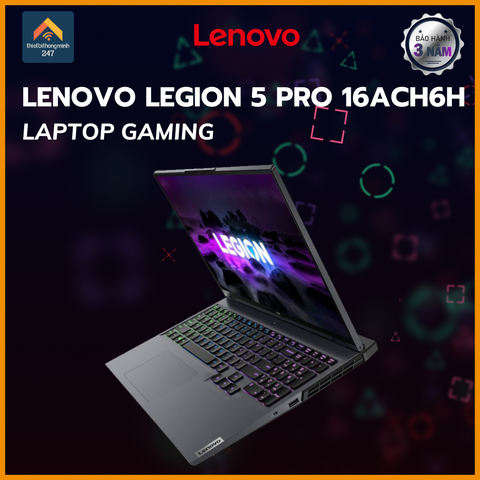 Laptop Lenovo Gaming Legion 5 Pro 16ACH6H R7 5800H/16GB/512GB/6GB RTX3060/16