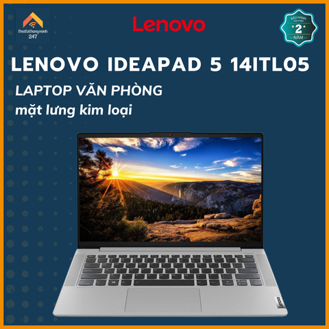 Laptop văn phòng Lenovo Ideapad 5 14ITL05 i5 1135G7/8GB/256GB/14