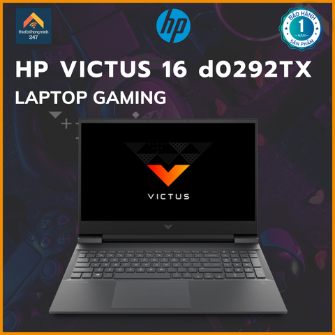 Laptop HP Gaming VICTUS 16 d0292TX i5 11400H/8GB/512GB/4GB RTX3050Ti/16.1