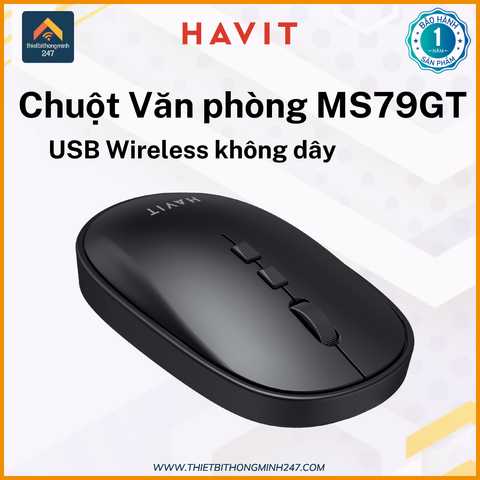 Chuột văn phòng không dây 2.4Ghz HAVIT MS79GT 1600dpi