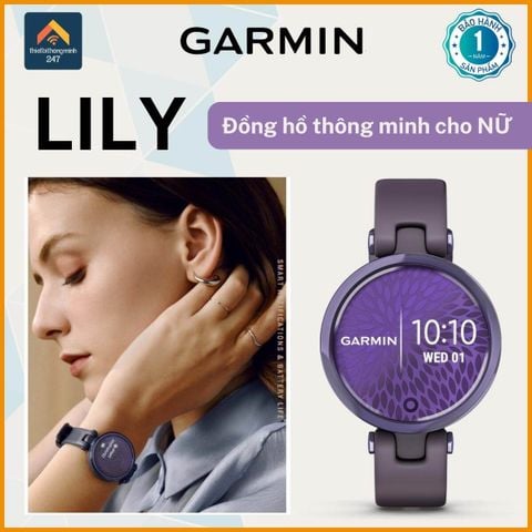 Đồng hồ thông minh Garmin Lily cho phái NỮ | phiên bản Sport Dây Silicon