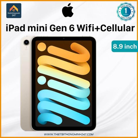 iPad mini Gen 6th 8.3 inch Wifi + Cellular (2022)