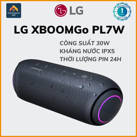 Loa Bluetooth LG XBOOMGo đèn LED PL7 30W (PL7.DVNMLLK)