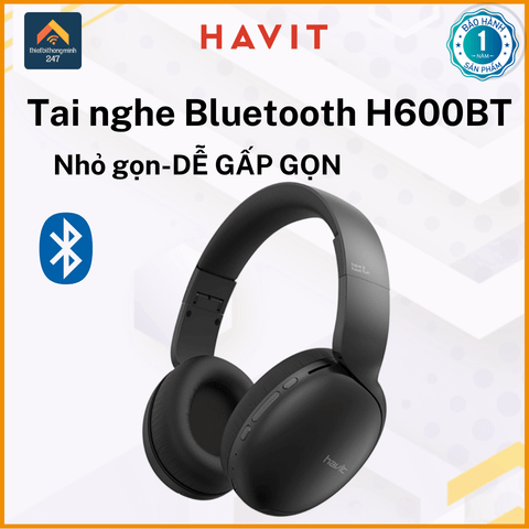 Tai nghe chụp tai Bluetooth HAVIT H600BT