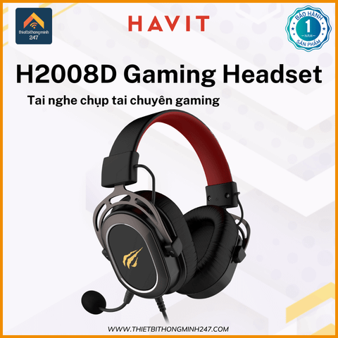 Tai nghe Gaming có dây HAVIT GAMENOTE H2008d Mic rời