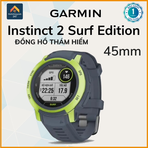 Đồng Hồ Thông Minh Garmin Instinct 2 - Surf Edition/45mm/Mavericks (010-02626-62)