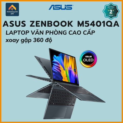 Laptop cao cấp Asus ZenBook UM5401QA R5 5600H/8GB/512GB/14