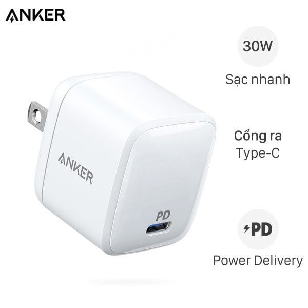 Sạc Type C 30W Anker A2017