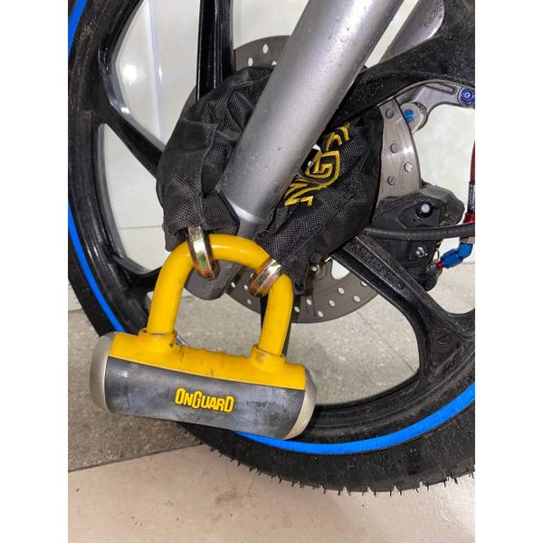  Bộ Khóa Dây Xích 14mm Còng Khóa 14mm Chống Trộm Xe Máy dài 50cm / 60cm / 90cm / 180cm OnGuard 8016L-8048C 