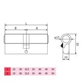  Ruột Khoá Cửa Hai Đầu Chìa TEXXON - EC902 
