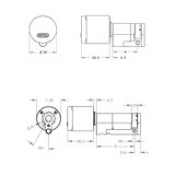  Special Order - Ruột Khoá Cửa Điện Tử Thông Minh Một Đầu Xoay Điện Tử EVVA AirKey - EV321AK 