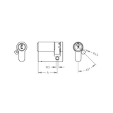  EVVA EPS - Ruột Khoá Cửa Một Đầu Chìa - EV321EPS 