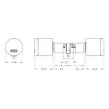  Special Order - Ruột Khoá Cửa Điện Tử Thông Minh Hai Đầu Xoay Điện Tử EVVA AirKey - EV322AK 