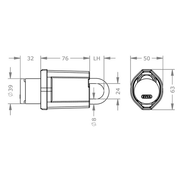  Special Order - Ổ Khóa Điện Tử Thông Minh EVVA AirKey - EVPLAK.H802-2WP 