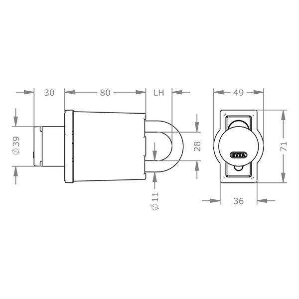  Special Order - Ổ Khóa Điện Tử Thông Minh EVVA AirKey - EVPLAK.H830-3WP 