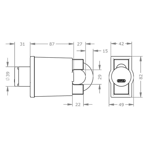  Special Order - Ổ Khóa Điện Tử Thông Minh EVVA AirKey - EVPLAK.H850-5WP 