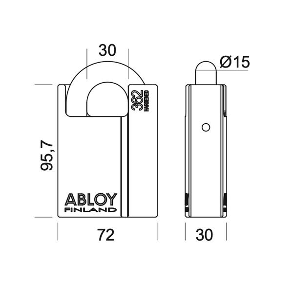  Ổ Khóa chống trộm ABLOY PL362T25 