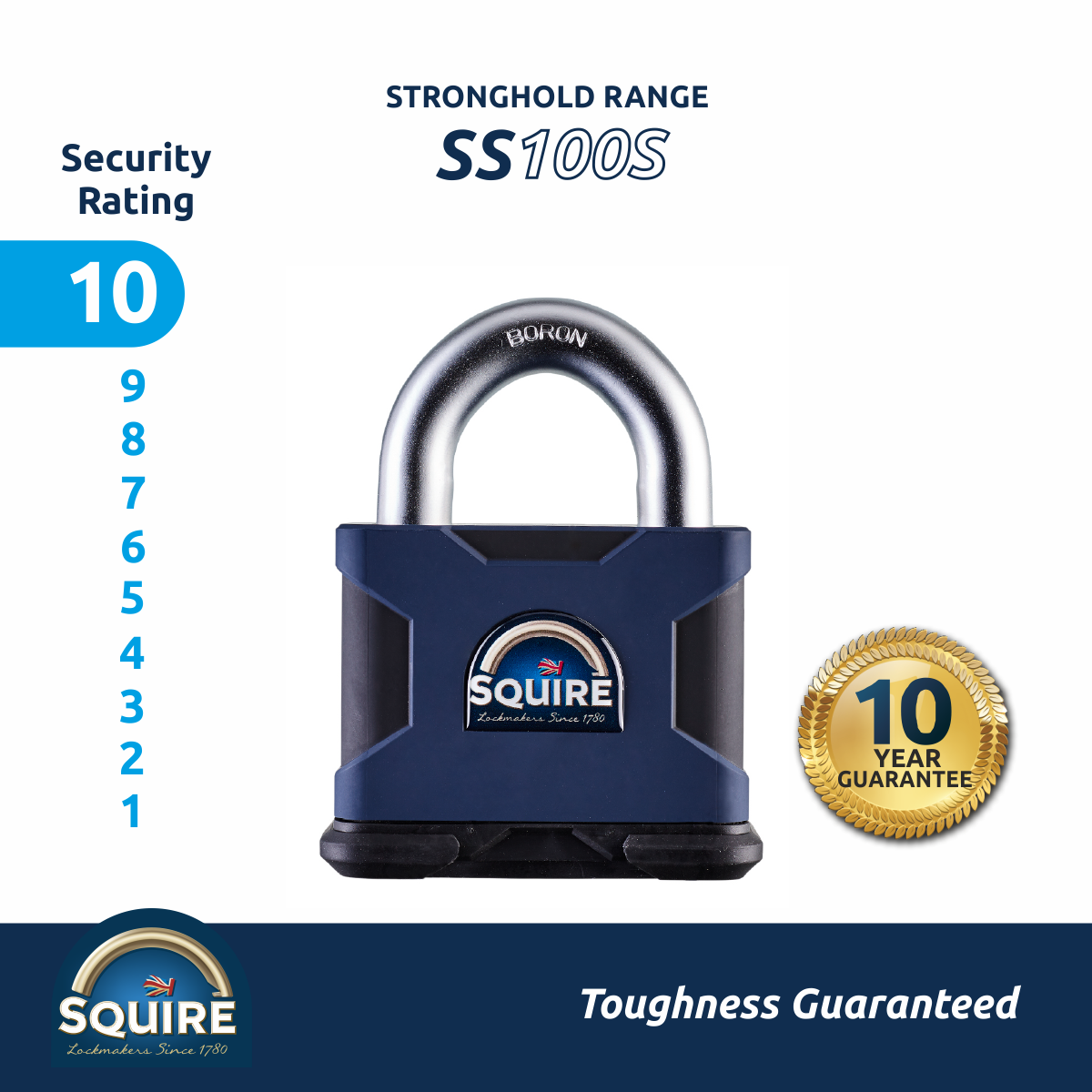  Ổ khóa chống trộm càng khóa 20mm Squire - SS100S 