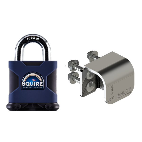  Bộ Pad Khóa và Ổ Khóa ABLOY & SQUIRE - PL201-SS80S 