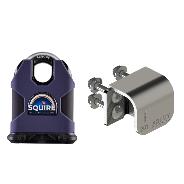  Bộ Pad Khóa và Ổ Khóa ABLOY & SQUIRE - PL201-SS80CS 